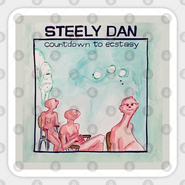 steely dan countdown to Ecstasy Sticker by DewaKipas99